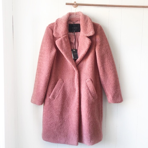 Lucky Brand Jackets & Blazers - NWT Lucky Brand Long Shearling Teddy Coat